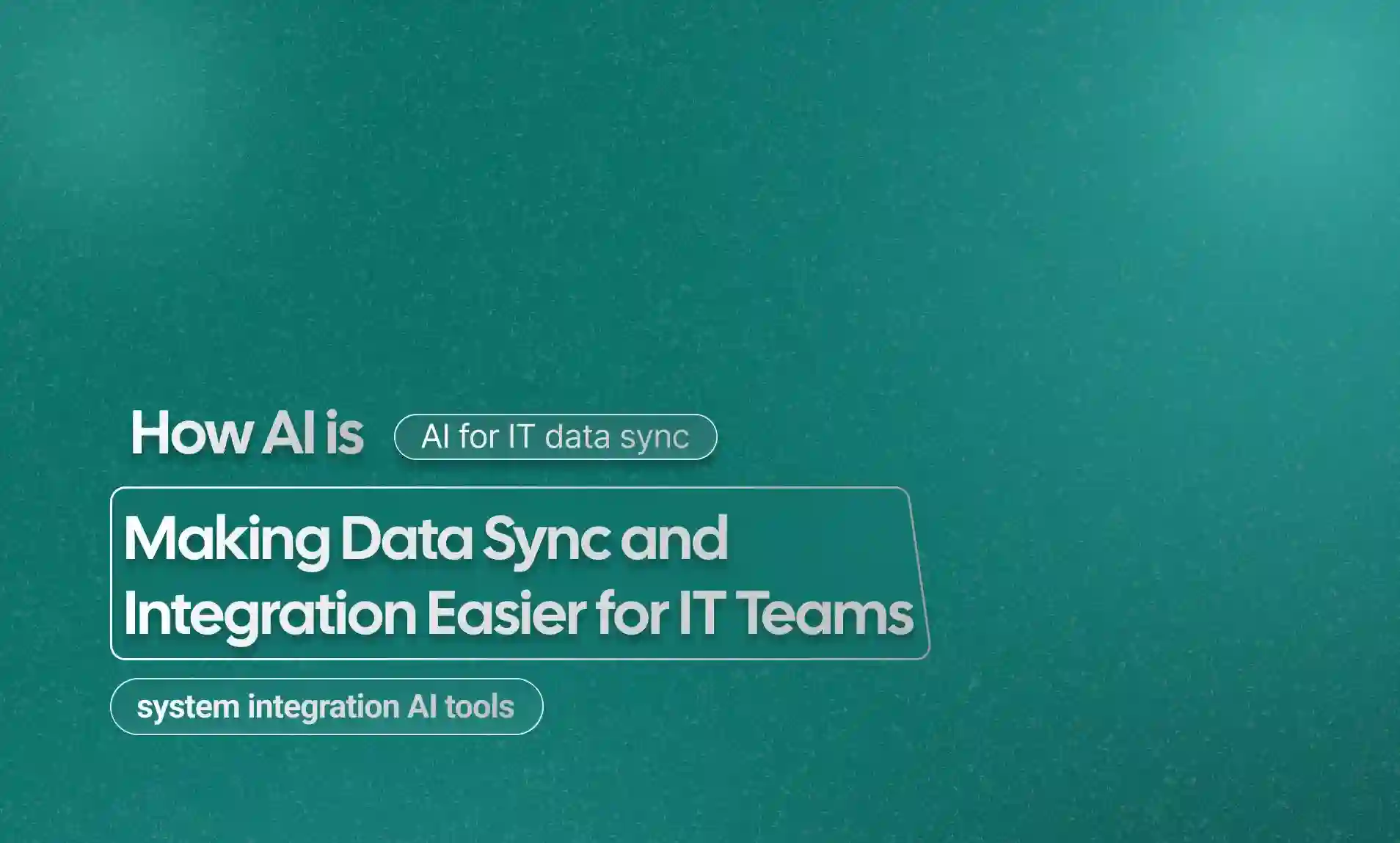 Data Sync and Integration